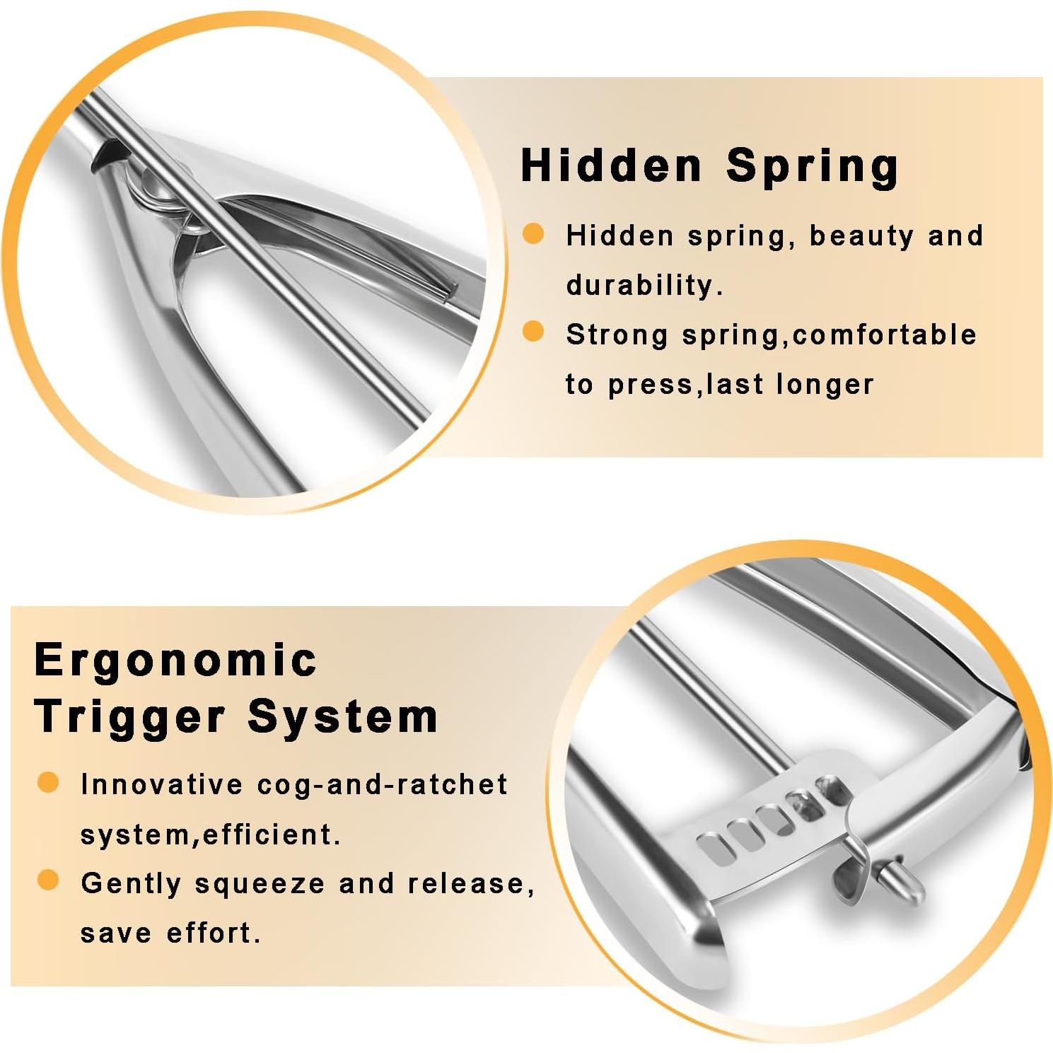 Cucharón Grande para Galletas Fayomir #12 5.4 Cucharadas Acero Inoxidable