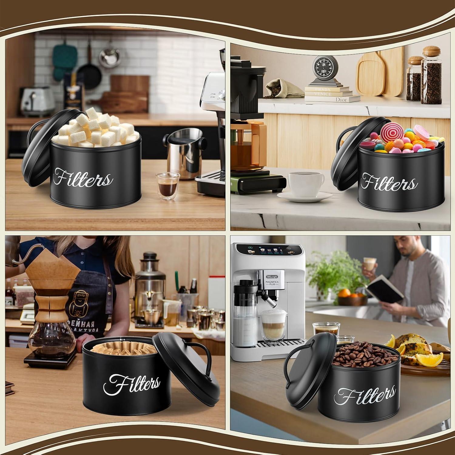 Soporte para Filtros de Café YOAEAILY Grande Negro 5L