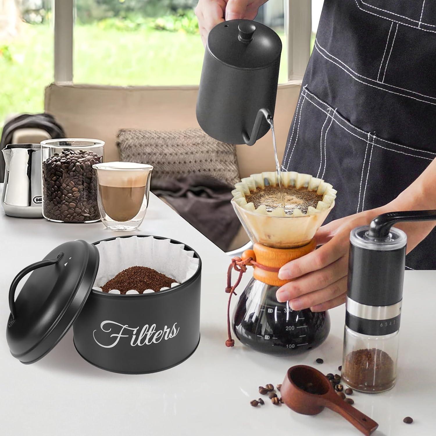 Soporte para Filtros de Café YOAEAILY Grande Negro 5L