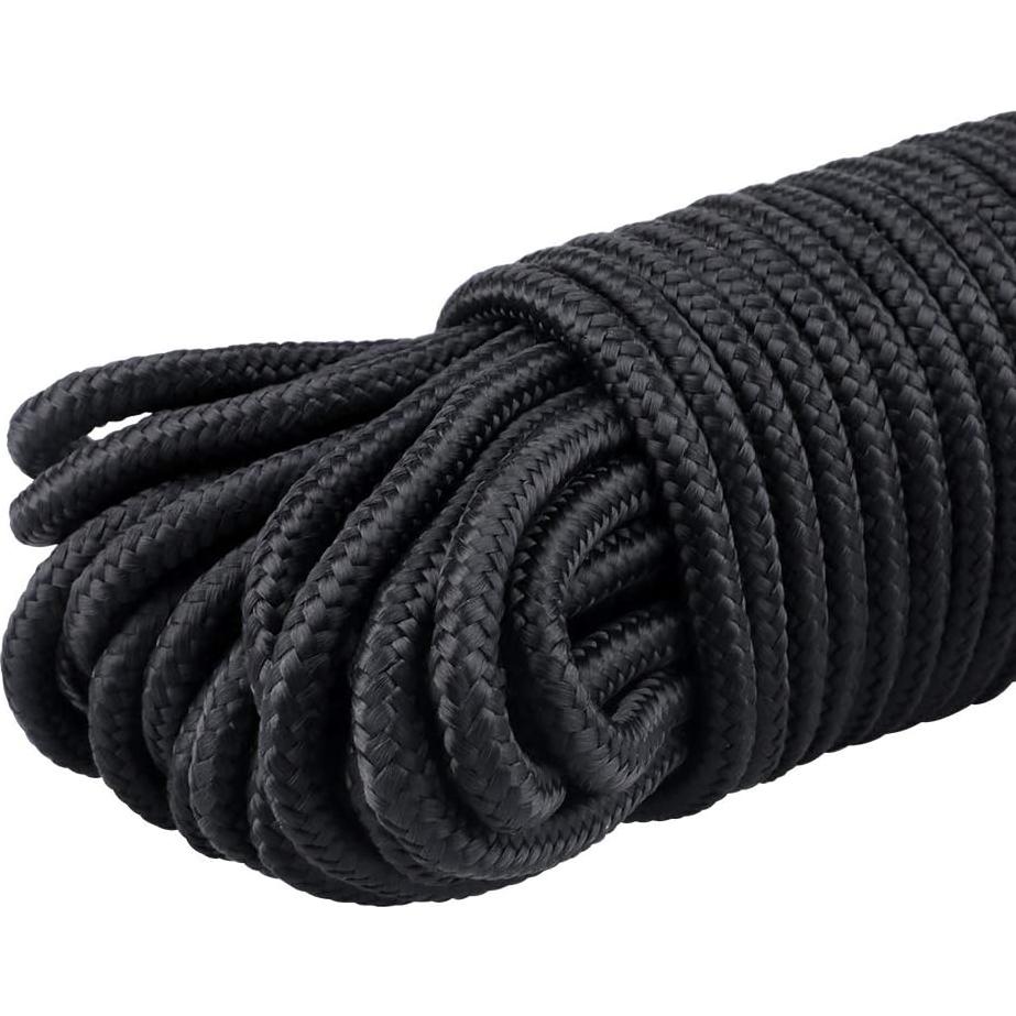Cuerda de Nylon Trenzada 6MM x 30M jijAcraft Negra Resistente