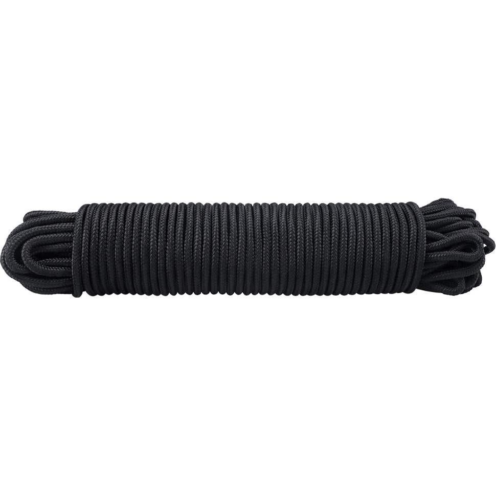 Cuerda de Nylon Trenzada 6MM x 30M jijAcraft Negra Resistente