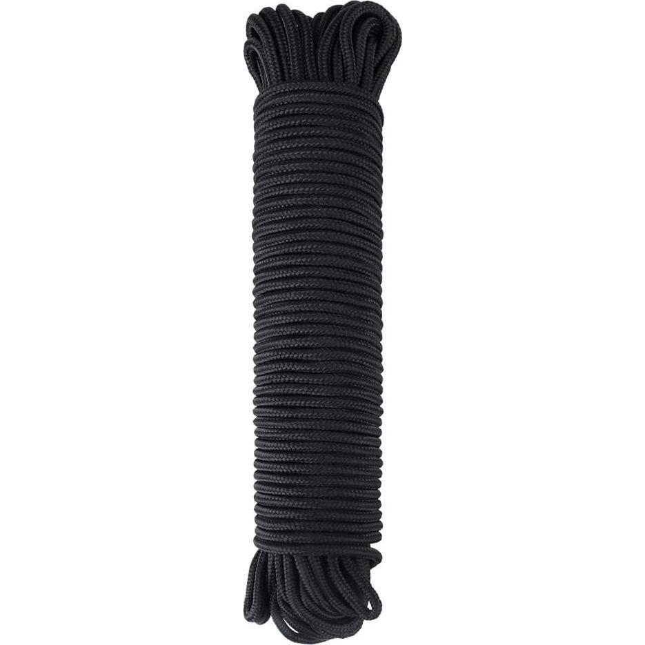 Cuerda de Nylon Trenzada 6MM x 30M jijAcraft Negra Resistente