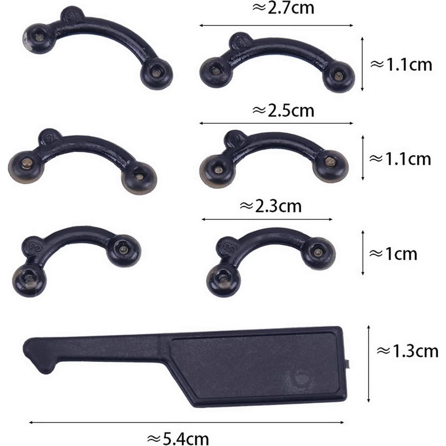 Elevador de Nariz VANANA 6 Pairs Silicona Suave Negro
