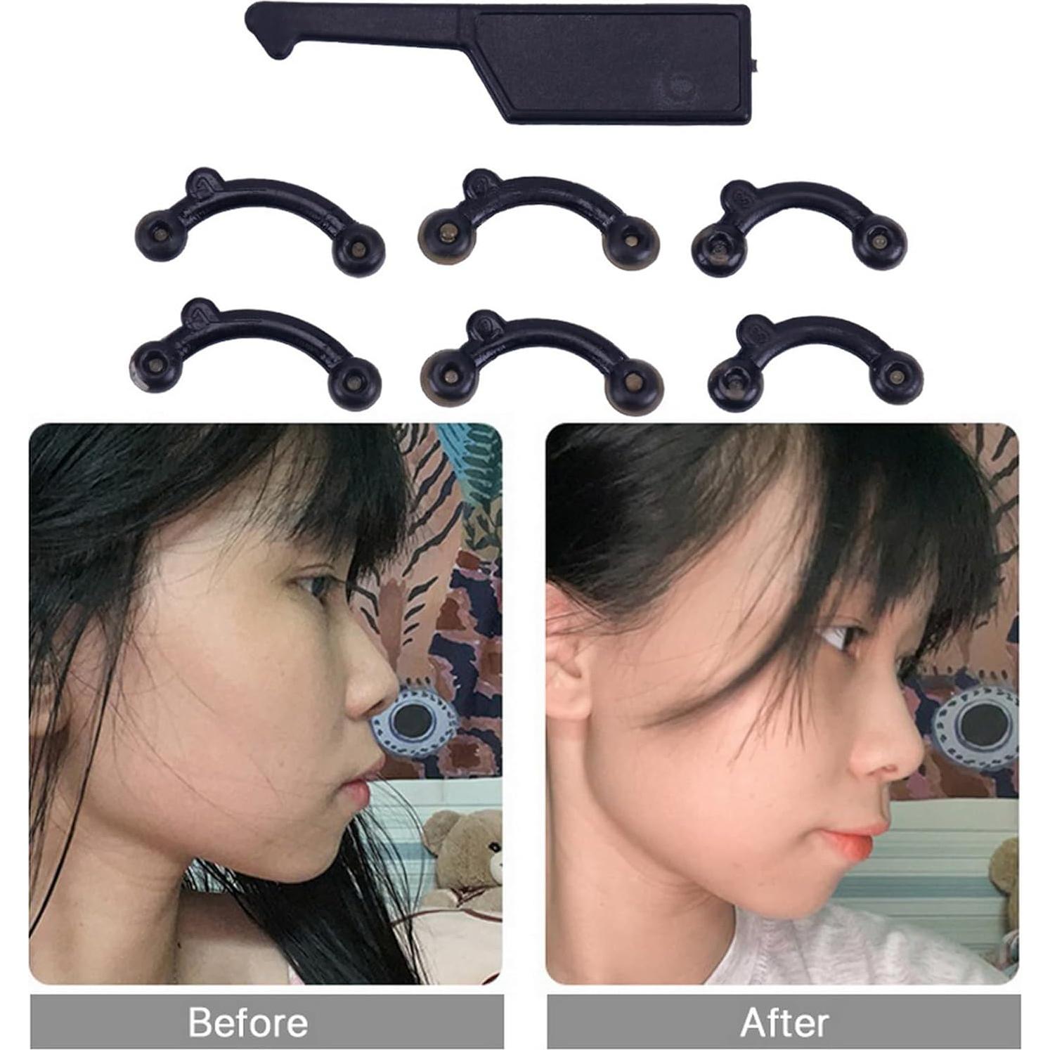 Elevador de Nariz VANANA 6 Pairs Silicona Suave Negro