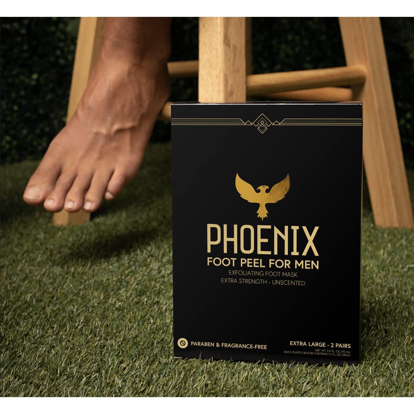 Paquete de 2 Exfoliantes para Pies Hombres Phoenix Foot Peel
