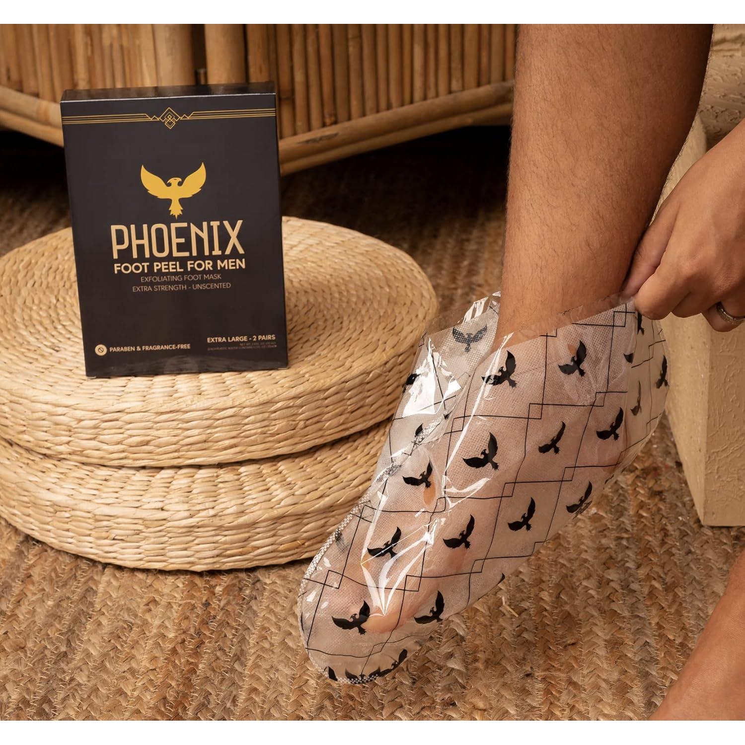 Paquete de 2 Exfoliantes para Pies Hombres Phoenix Foot Peel