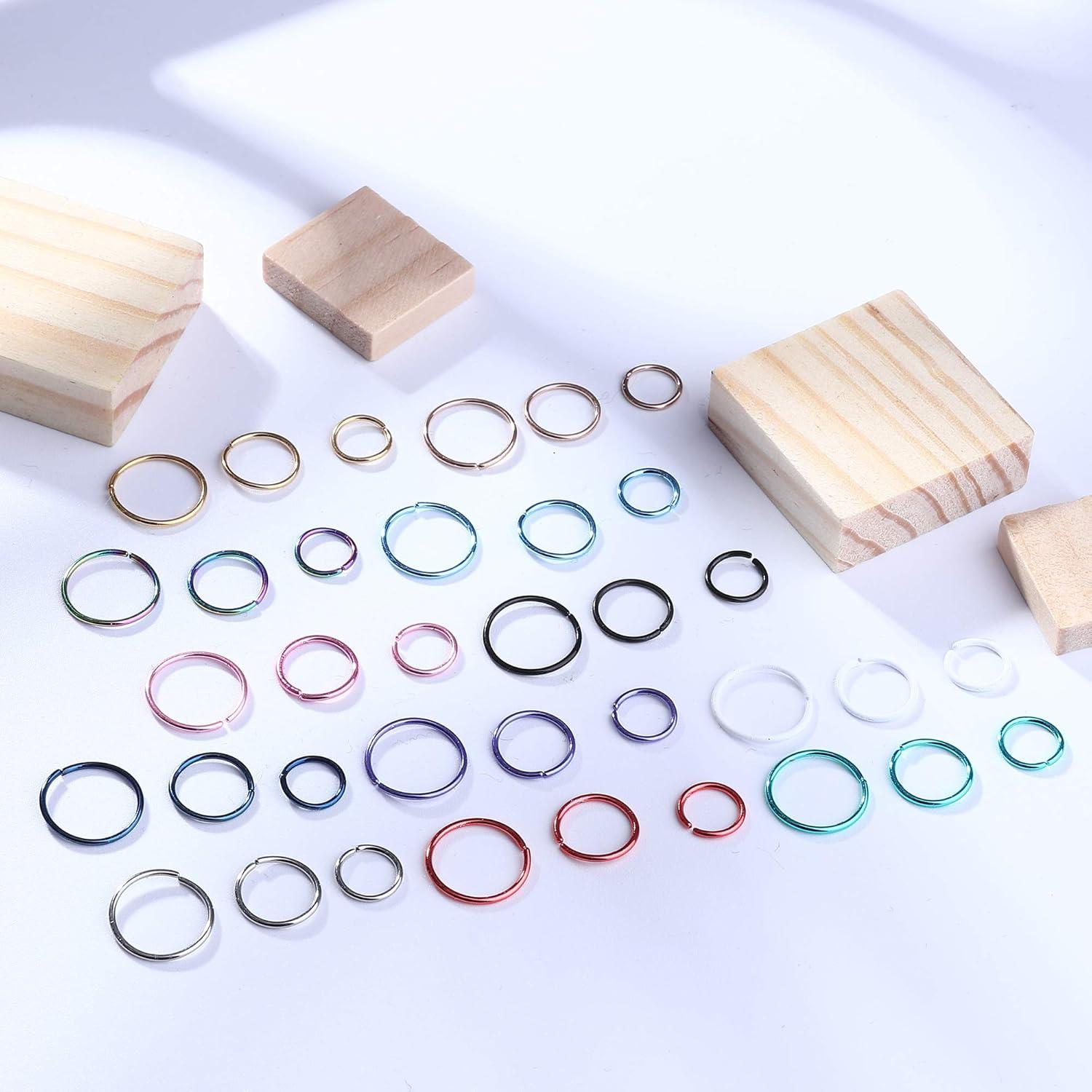 Aros de Nariz Drperfect 36 Piezas 20G Acero Inoxidable