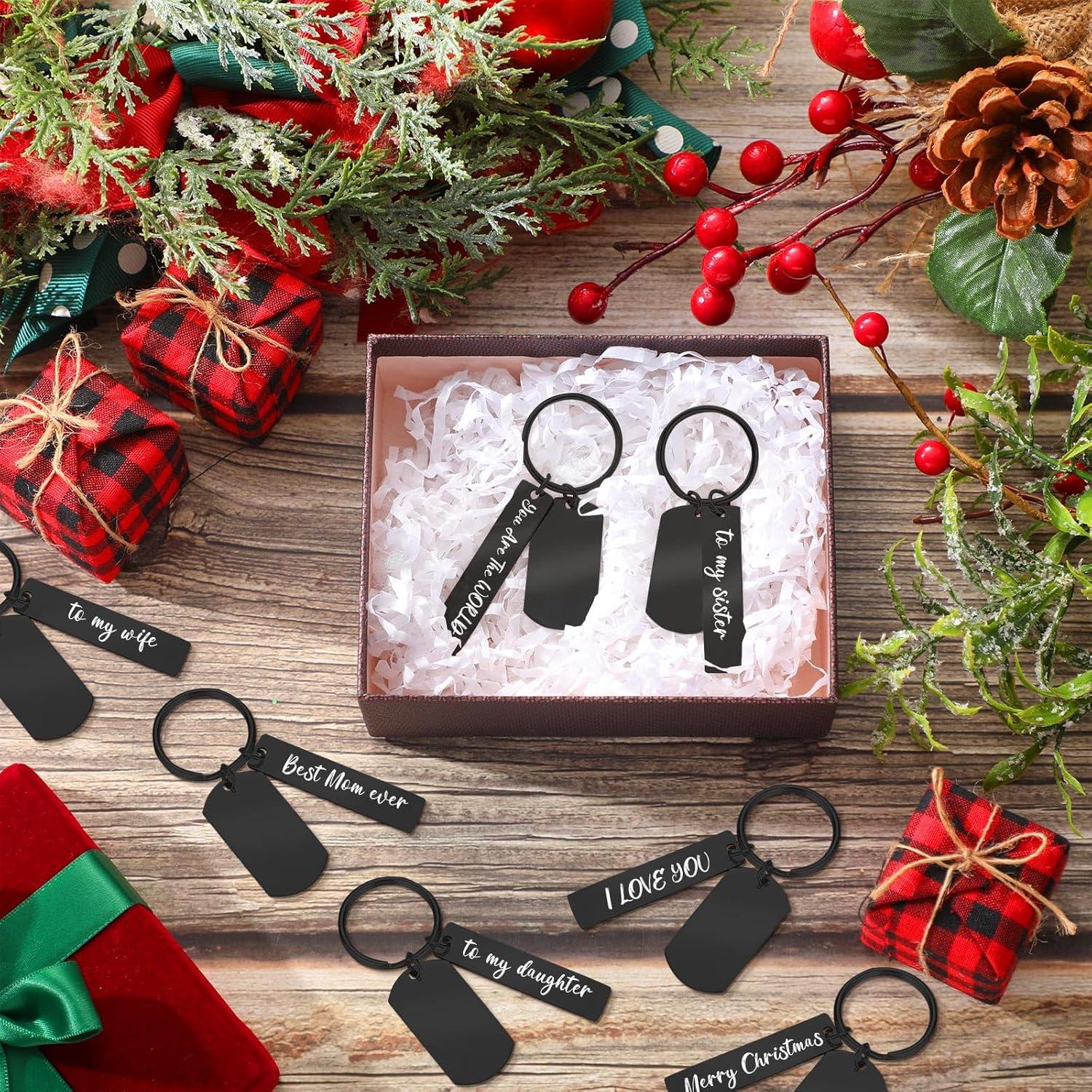 30 Etiquetas de Llave Grabables Gisafai en Acero Inoxidable