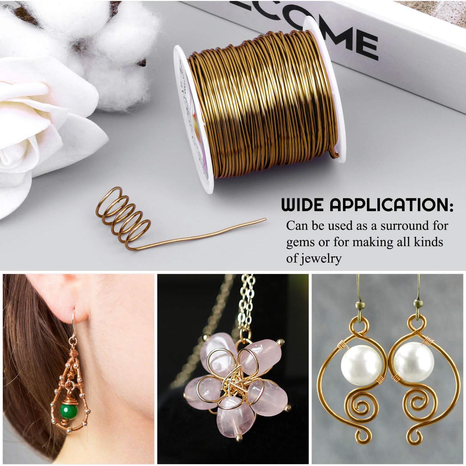 Alambre de Joyería Anezus 20 Gauge 25m Cobre Bronce Antiguo