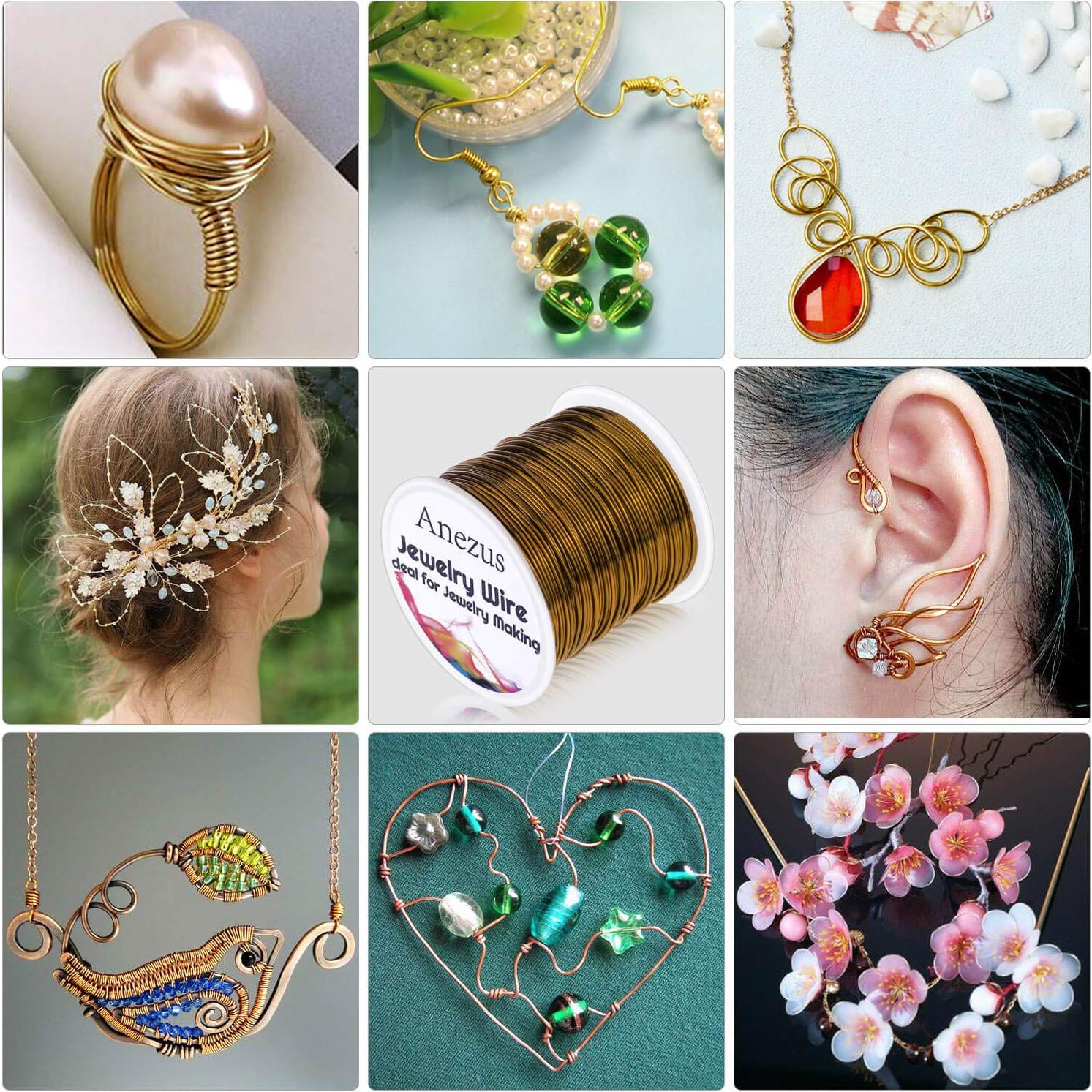 Alambre de Joyería Anezus 20 Gauge 25m Cobre Bronce Antiguo