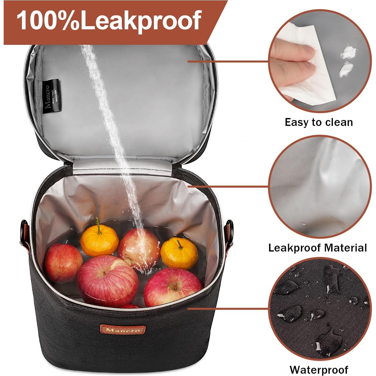 Bolsa de Enfriamiento de Leche Materna Mancro Negra 6 Biberones