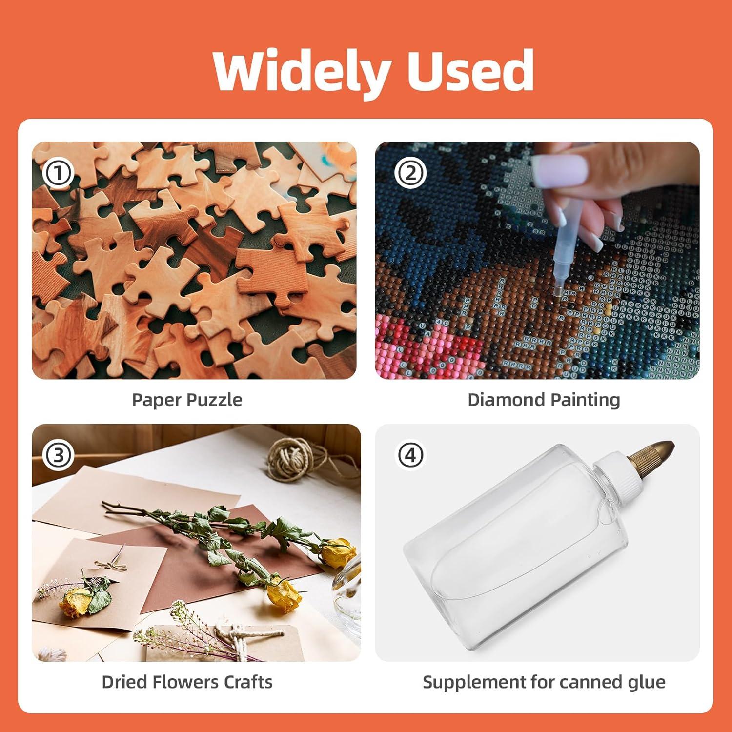 Pegamento para Rompecabezas Hiwhy 120ml - 2 Paquetes con Aplicador