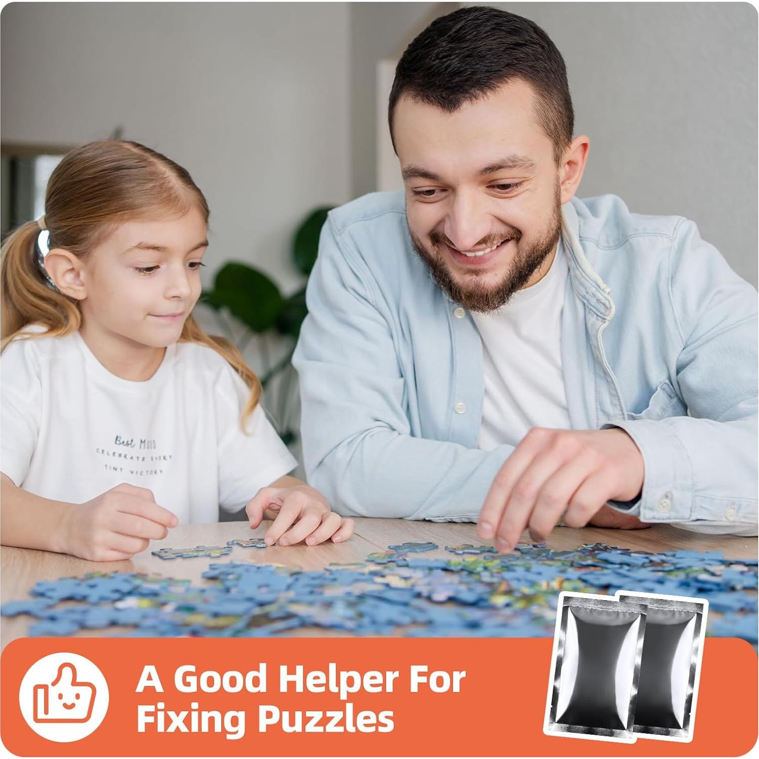 Pegamento para Rompecabezas Hiwhy 120ml - 2 Paquetes con Aplicador