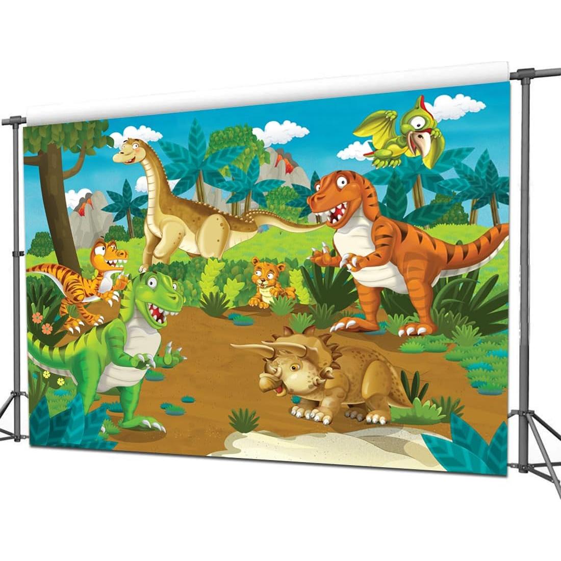 Fondo de Foto Dinosaurio CYLYH 2.1x1.5m para Cumpleaños