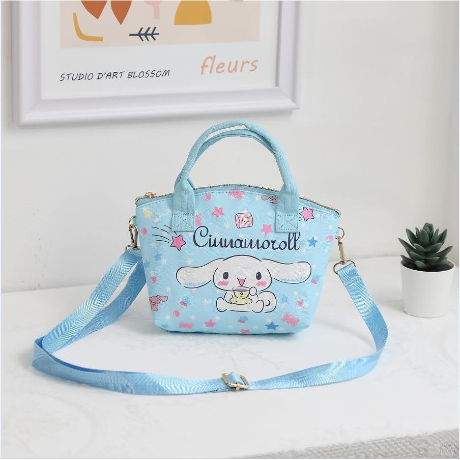Mini Bolsa Cruzada de Cuero PU Linda con Llavero Azul