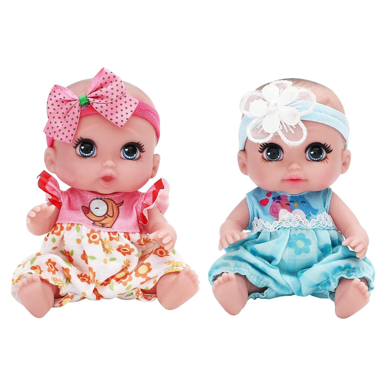 Muñecas Mini ONEST 15 cm con Ropa Hecha a Mano - 2 Piezas