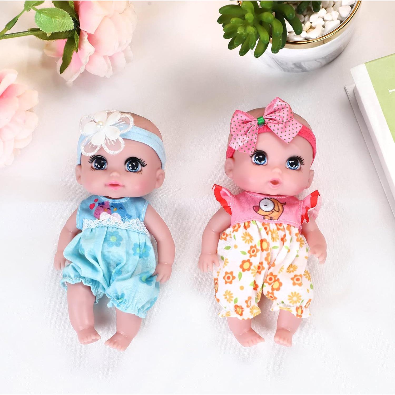 Muñecas Mini ONEST 15 cm con Ropa Hecha a Mano - 2 Piezas