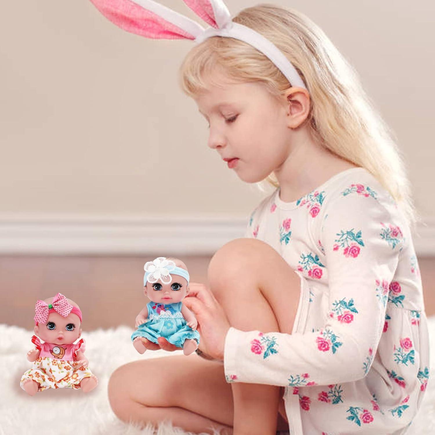 Muñecas Mini ONEST 15 cm con Ropa Hecha a Mano - 2 Piezas