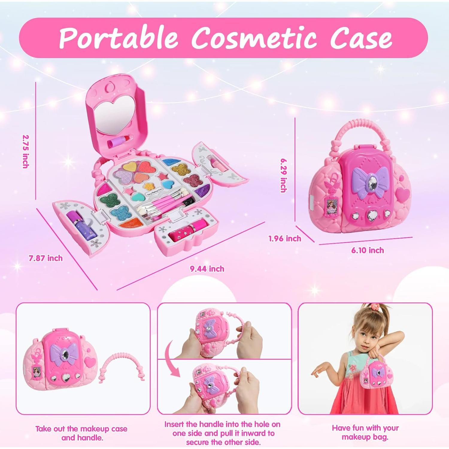 Kit de Maquillaje Infantil Topsolid - Set Lavable para Niñas 3-12 Años