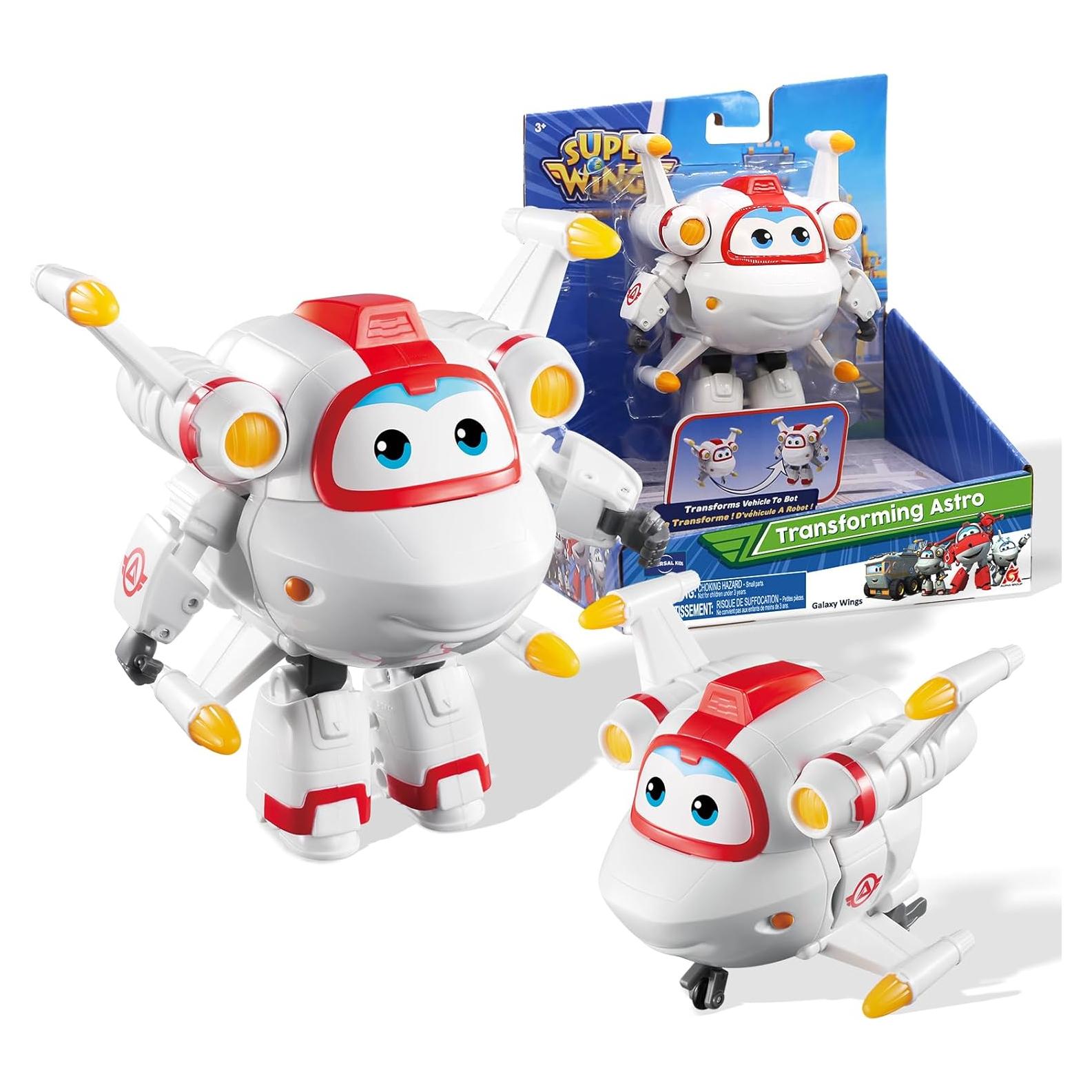 Figura de Acción Transformadora Super Wings Astro 12.5 cm - Juguete para Niños 3+