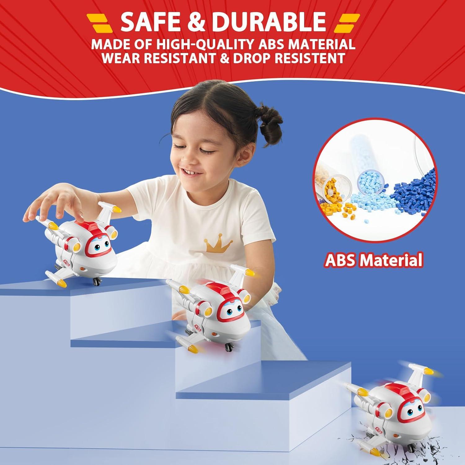 Figura de Acción Transformadora Super Wings Astro 12.5 cm - Juguete para Niños 3+