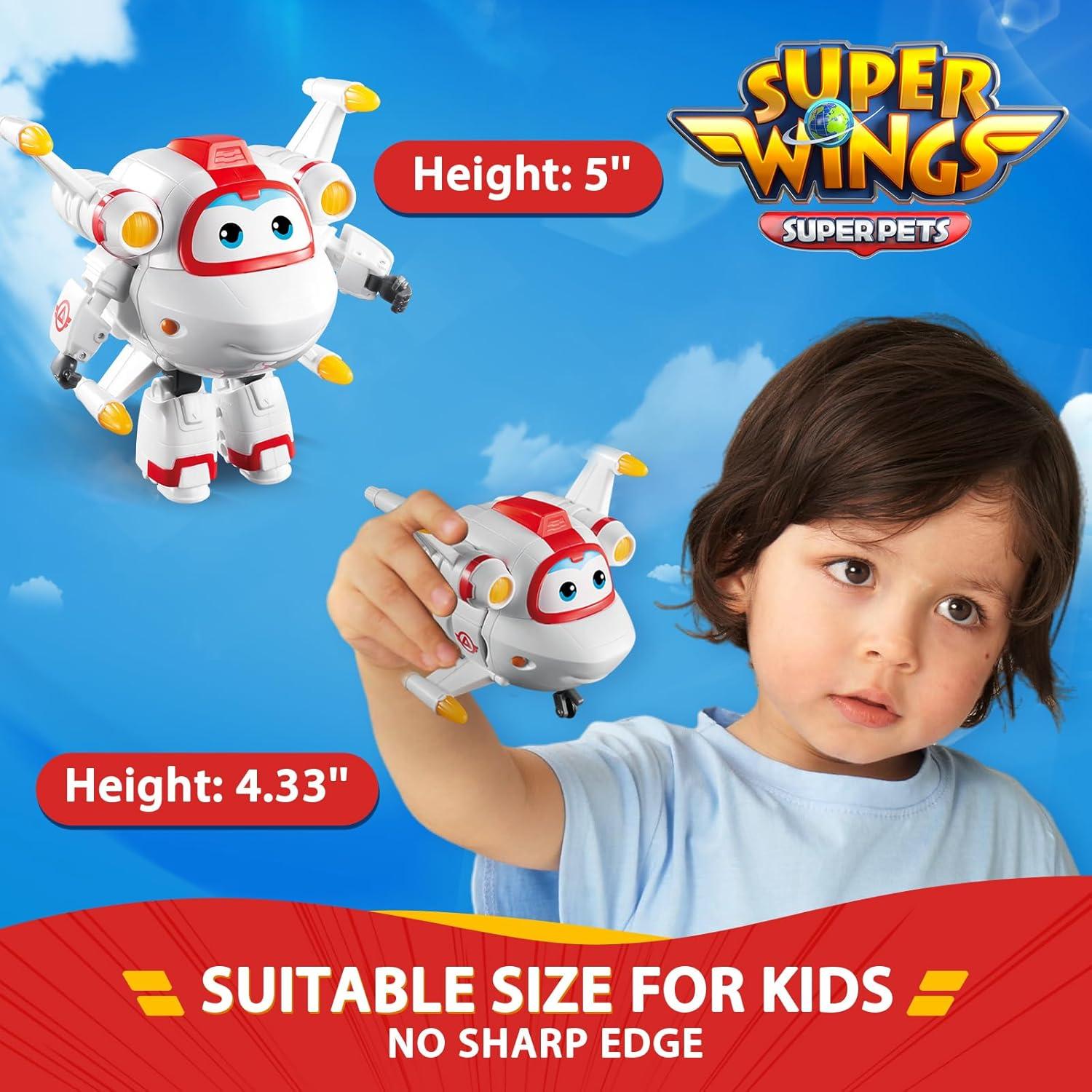Figura de Acción Transformadora Super Wings Astro 12.5 cm - Juguete para Niños 3+
