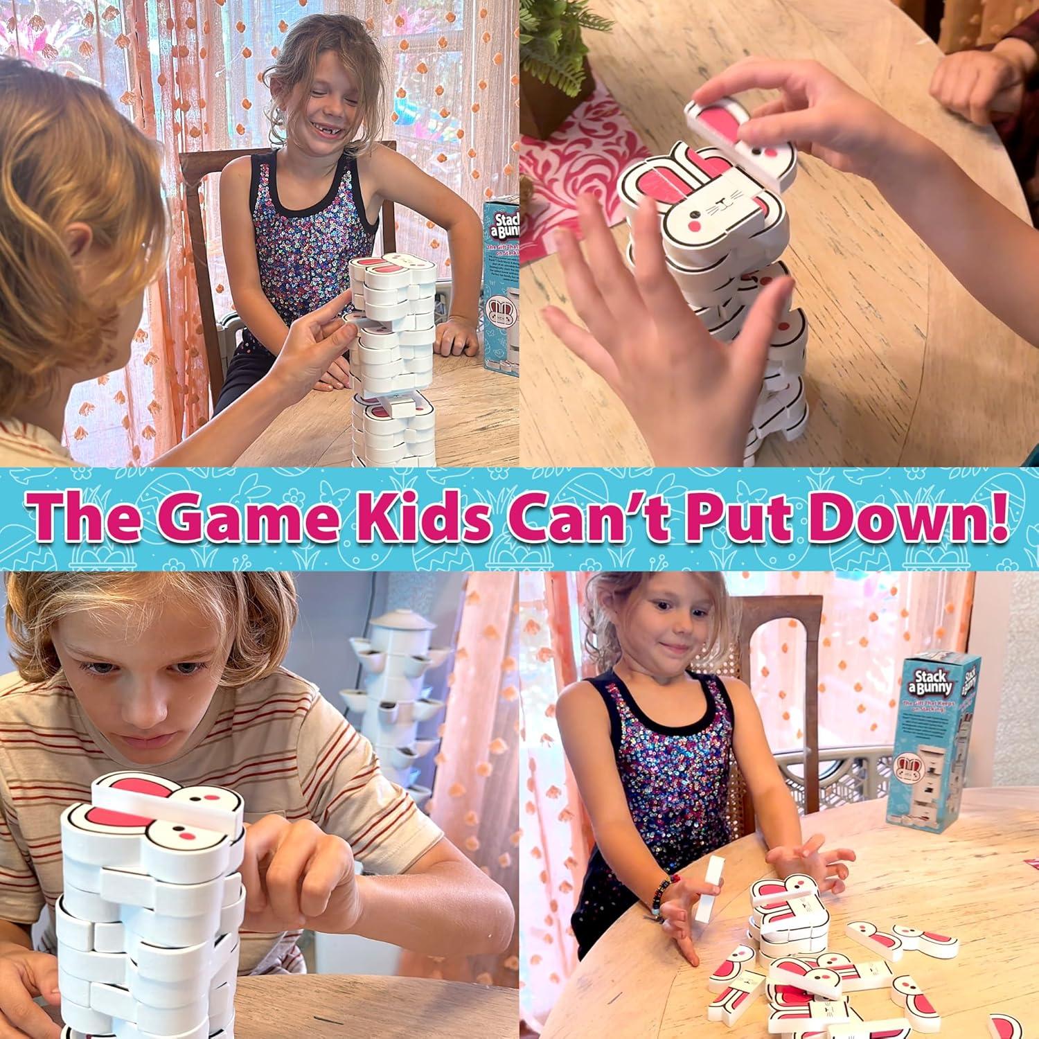 Juego de Bloques de Madera Funwares - Apilamiento de Conejos