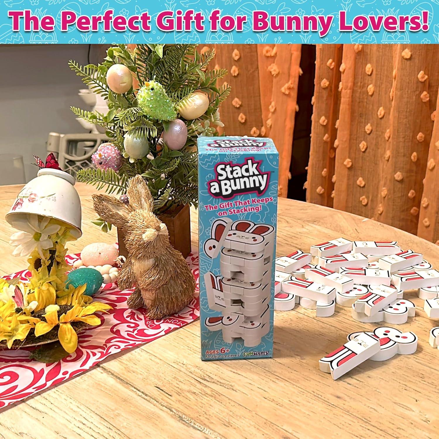 Juego de Bloques de Madera Funwares - Apilamiento de Conejos