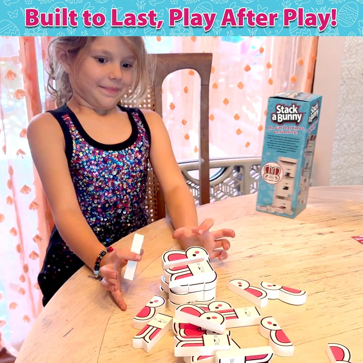 Juego de Bloques de Madera Funwares - Apilamiento de Conejos