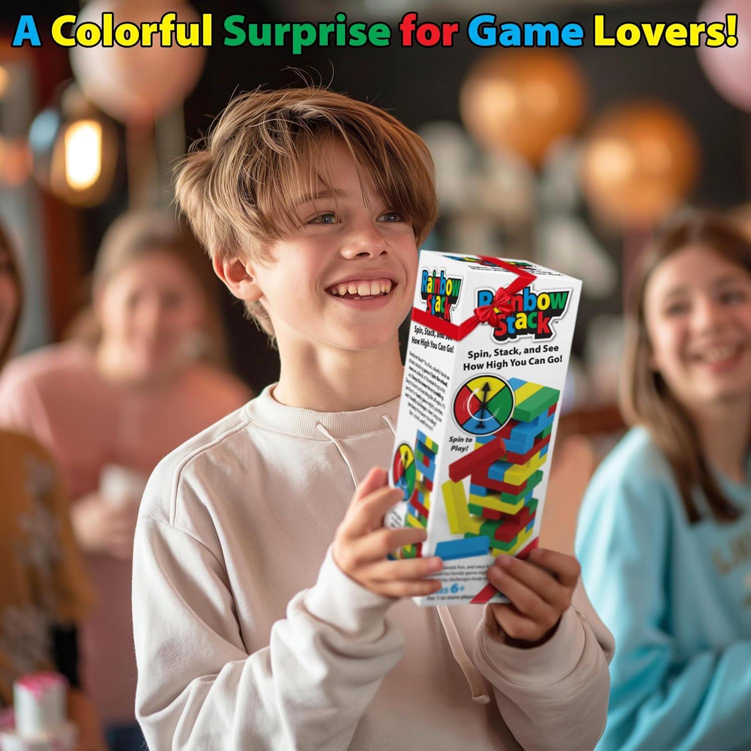 Juego de Apilamiento Arcoíris Funwares - Torre Inestable 0.89kg