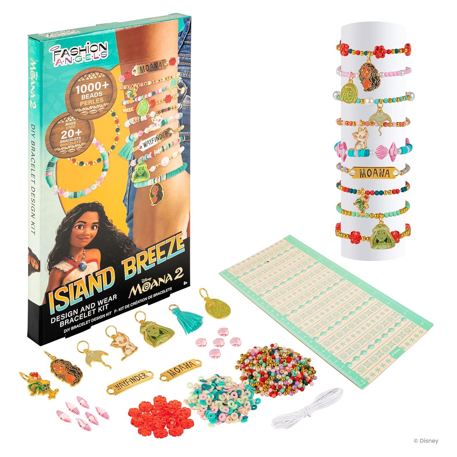 Kit de Pulseras DIY Disney Moana 2 Fashion Angels - 1000 Cuentas