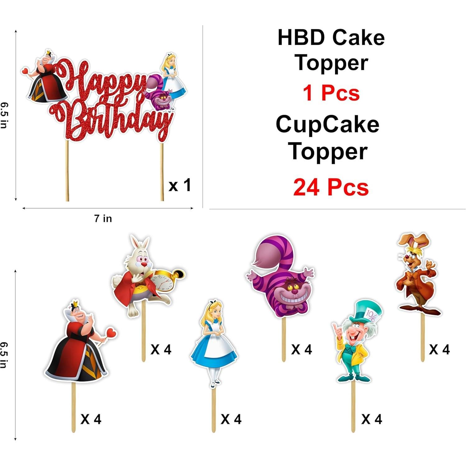 Decoración de Fiesta Tema Alicia en el País de las Maravillas