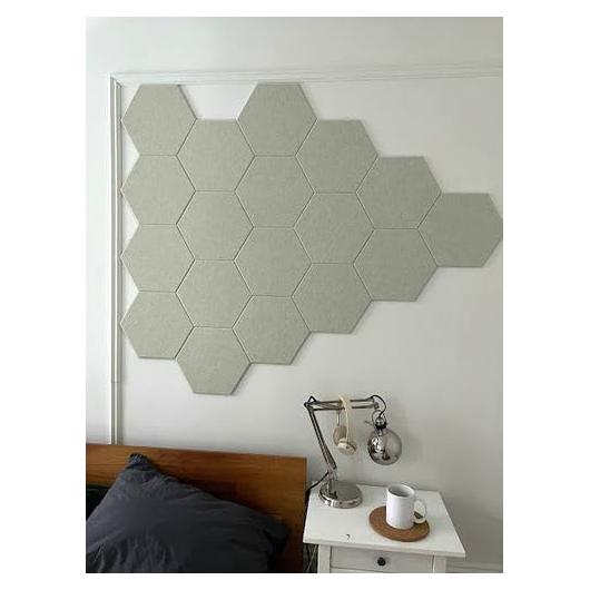Azulejos de Fieltro Hexagonales Decorita - 12 Paneles Autoadhesivos