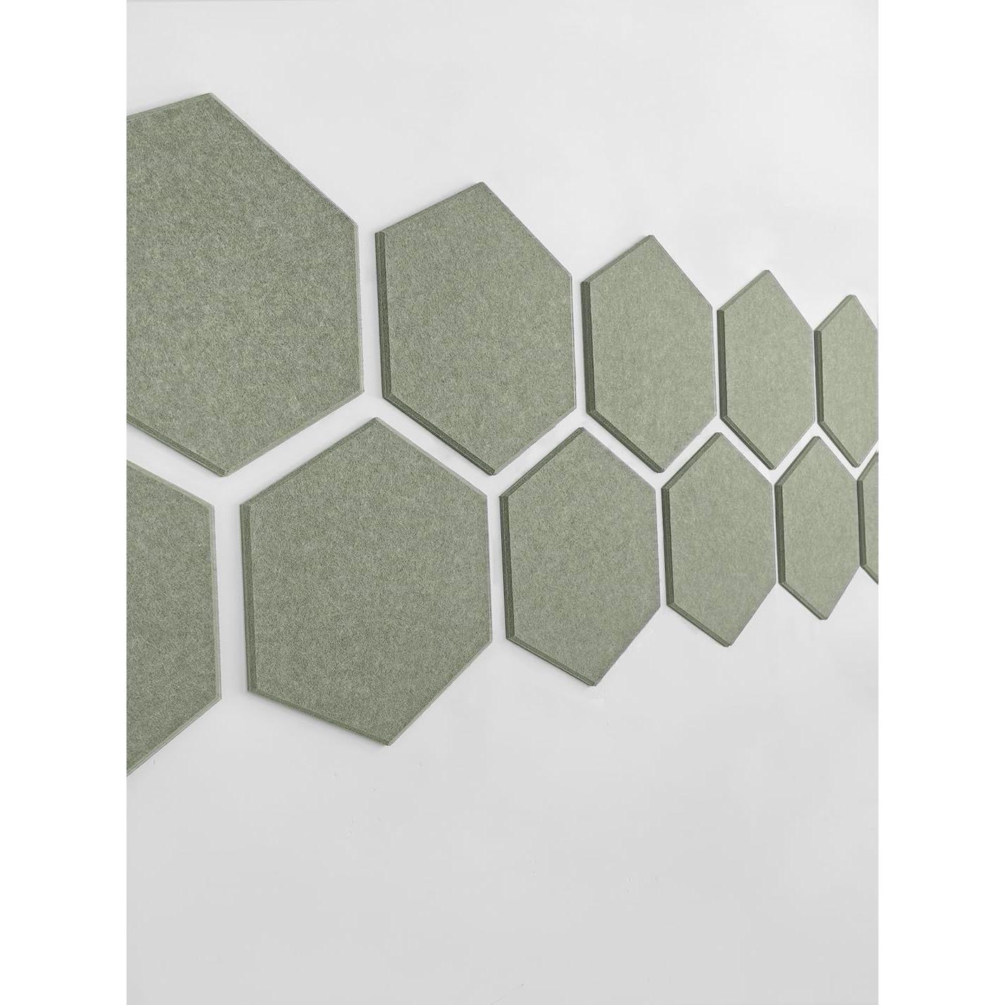 Azulejos de Fieltro Hexagonales Decorita - 12 Paneles Autoadhesivos