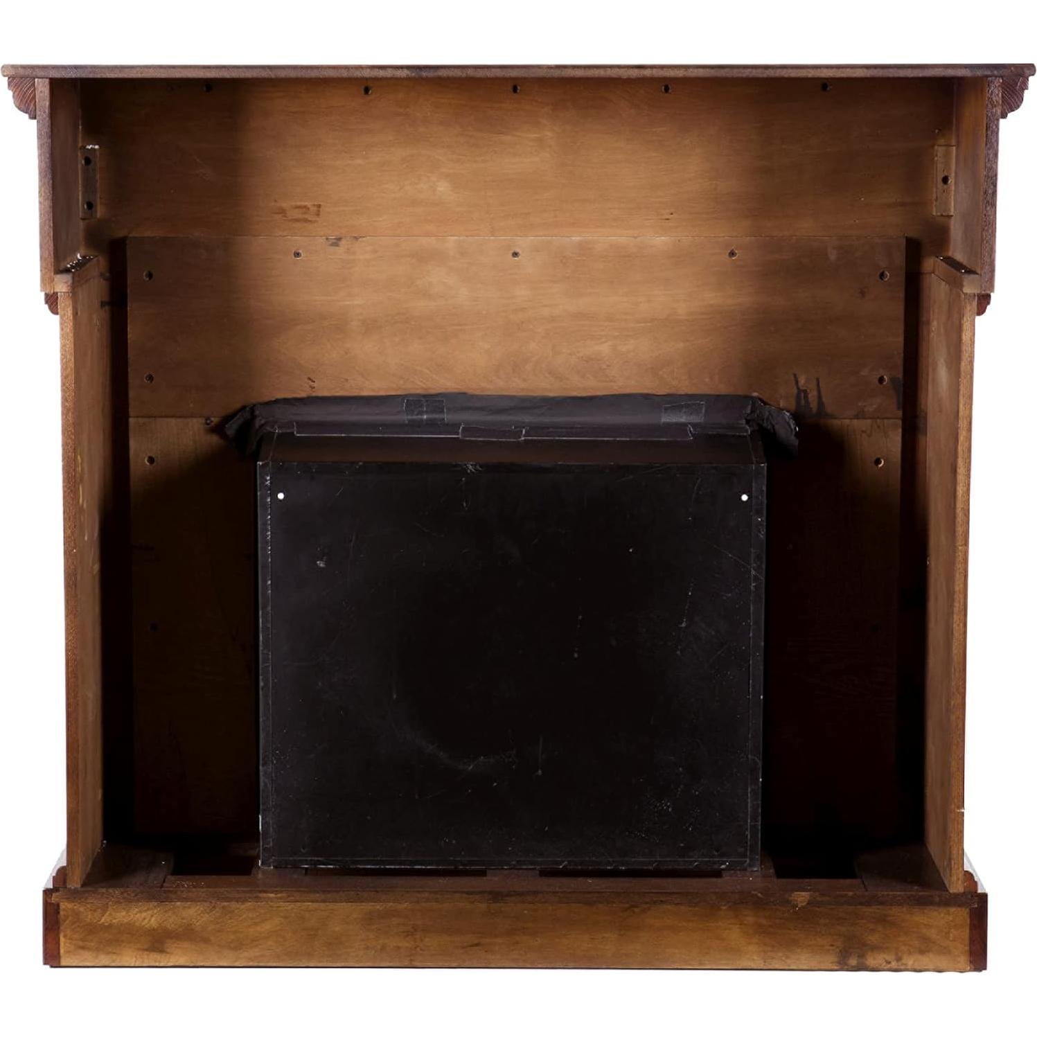 Chimenea Eléctrica SEI Muebles Calvert Floral 1500W Espresso