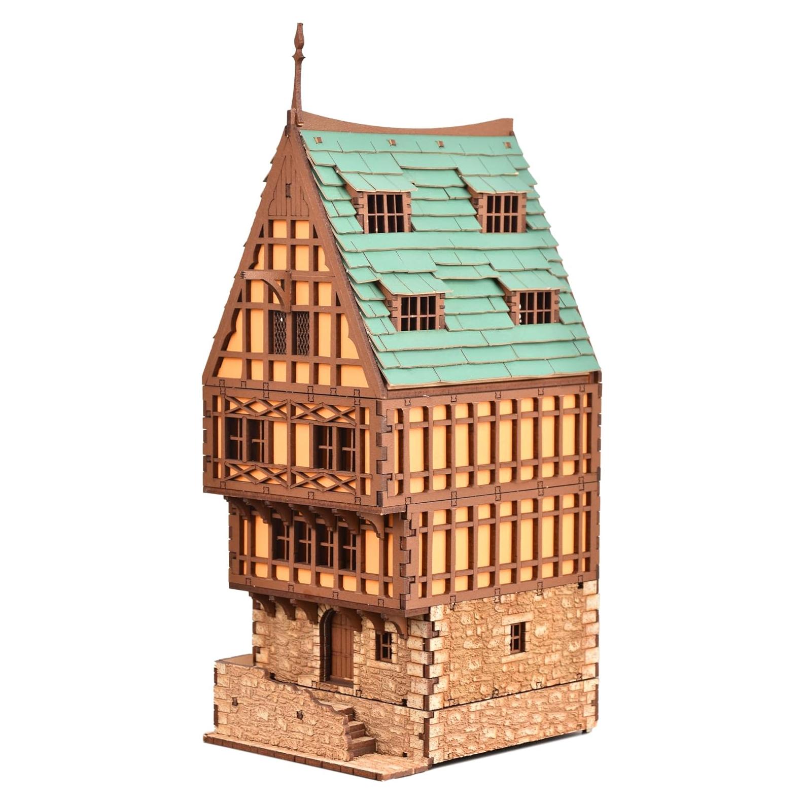 Kit de Construcción de Madera I BUILT IT Amber Rowhouse 28.4x15x10cm