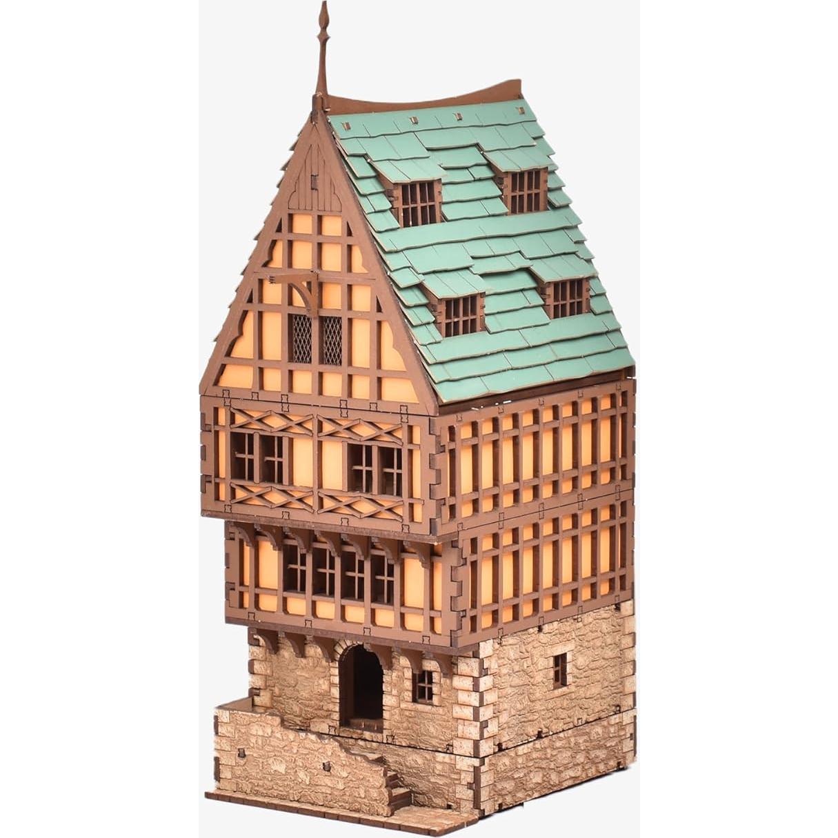 Kit de Construcción de Madera I BUILT IT Amber Rowhouse 28.4x15x10cm