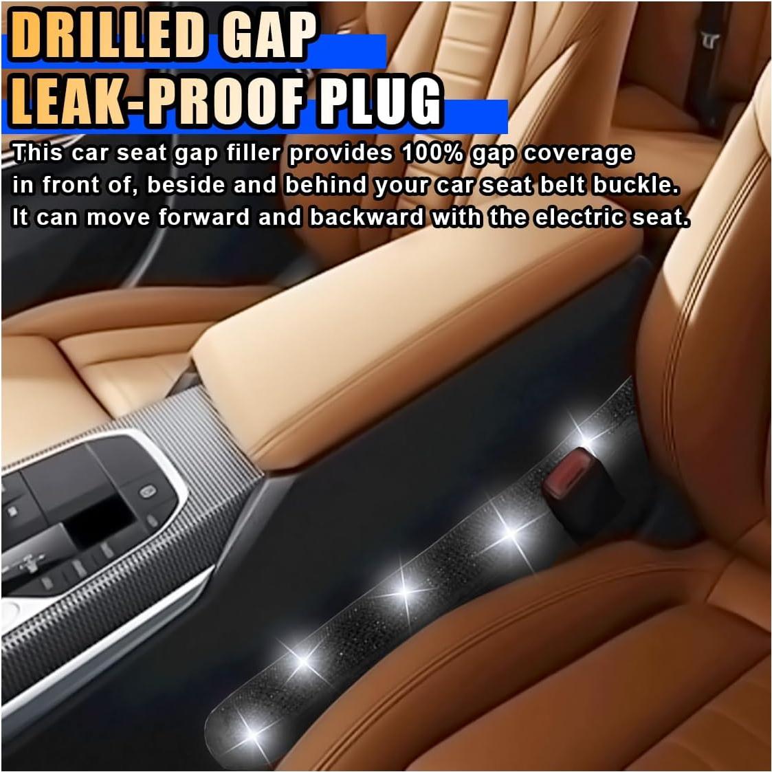 Relleno de Espacio entre Asientos de Coche LAINLOY 42x6cm Negro 2PCS