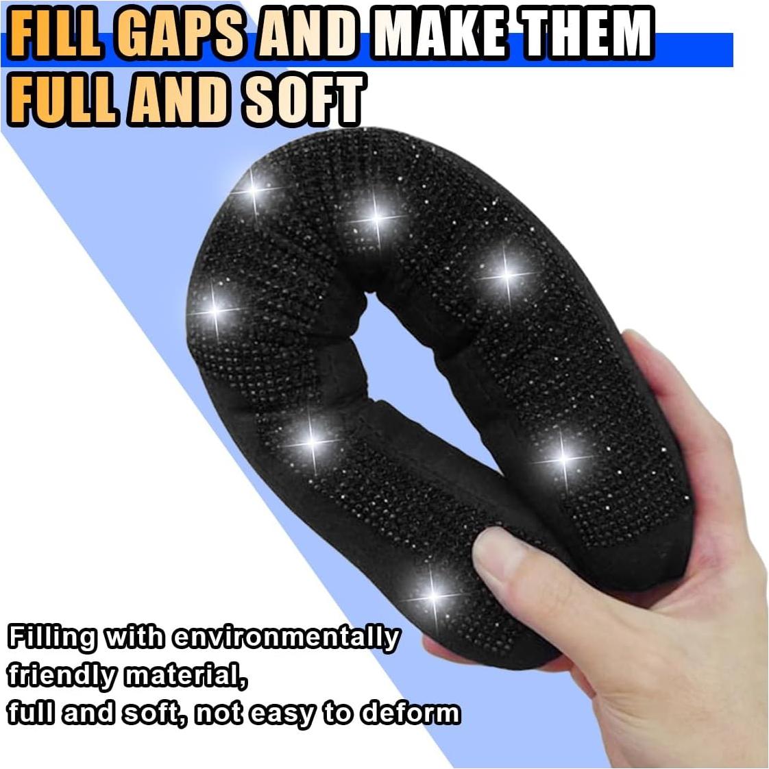 Relleno de Espacio entre Asientos de Coche LAINLOY 42x6cm Negro 2PCS