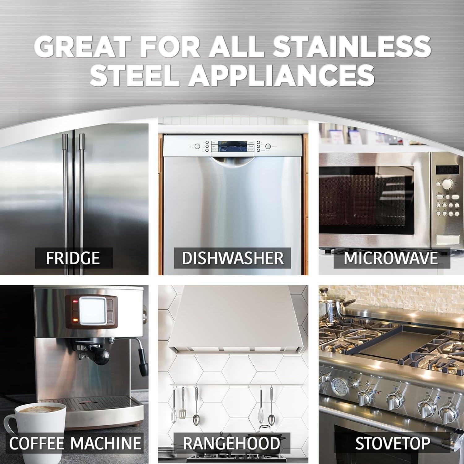 Toallitas de Acero Inoxidable Weiman - Kit de 30 Unidades