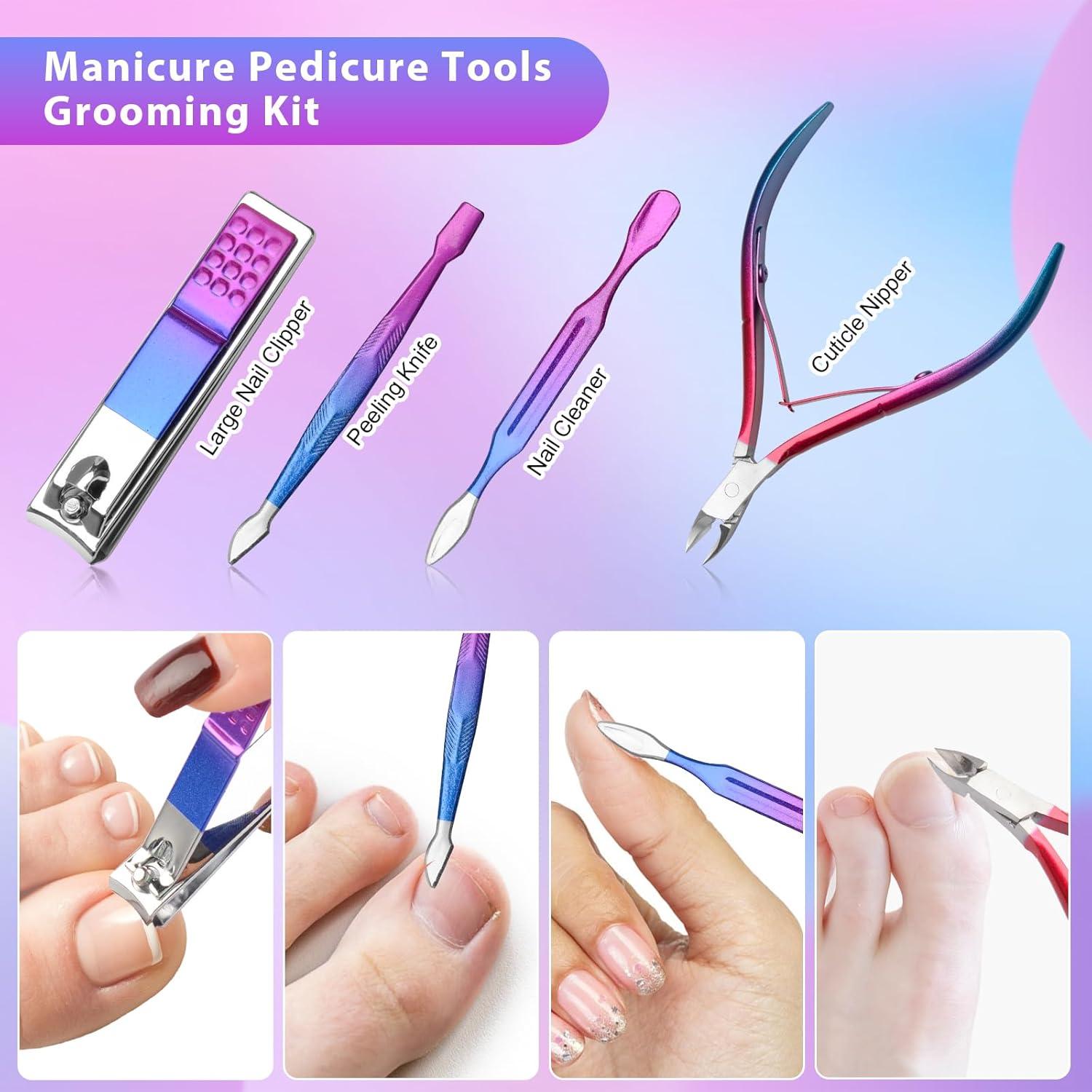 Juego de Manicura CGBE 12 Piezas con Estuche Portátil