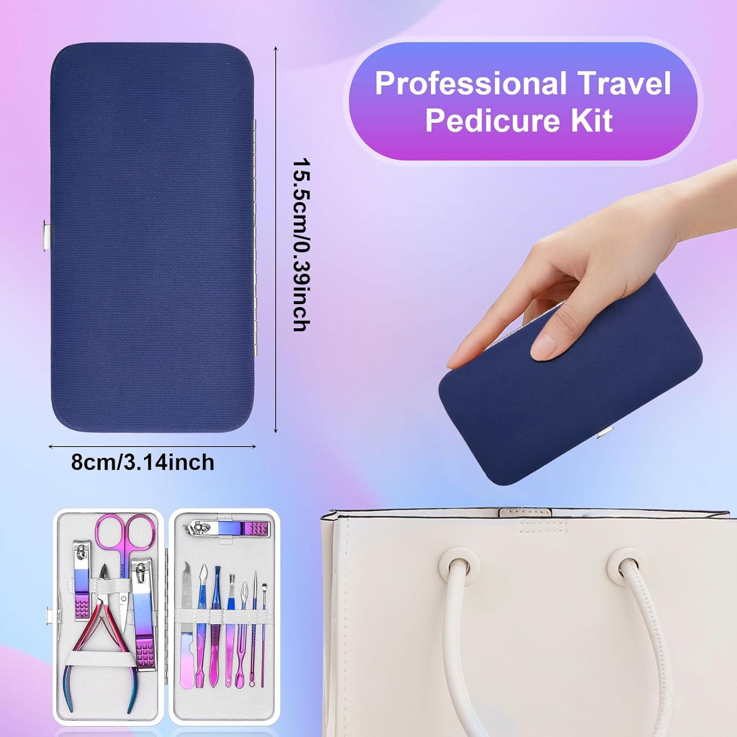 Juego de Manicura CGBE 12 Piezas con Estuche Portátil