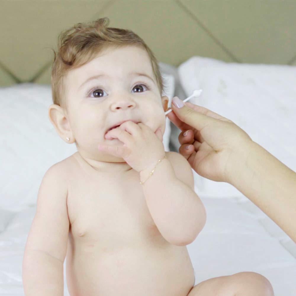 Hisopos de Algodón para Bebés Rayhee, 220 Piezas, Hipoalergénicos