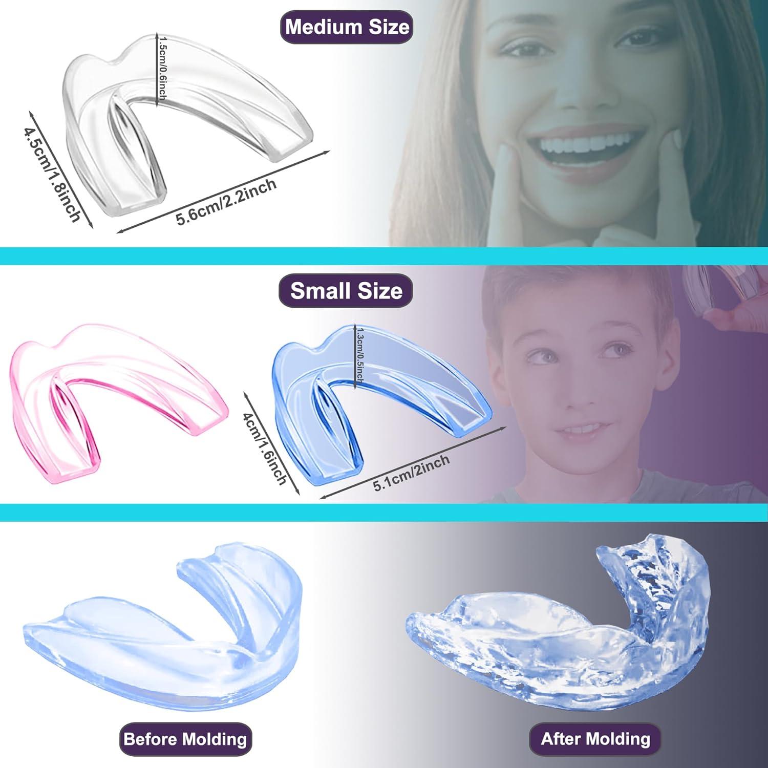 Protector Bucal Nocturno Lulurose Azul 2 Piezas Ajustable