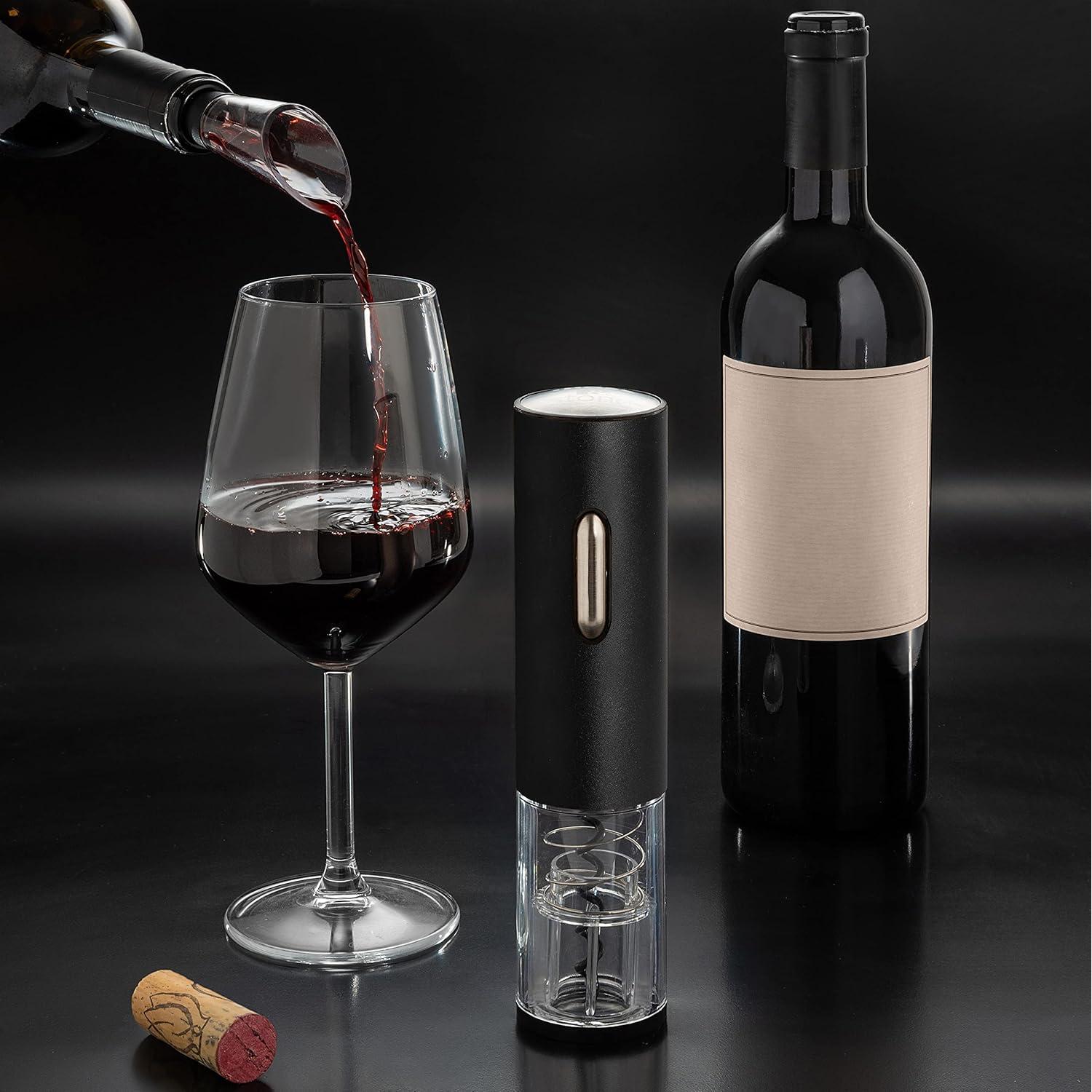 Juego de Abridor de Vino Eléctrico Moss & Stone con Accesorios