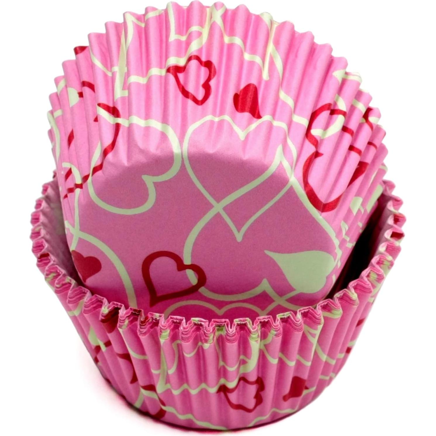 Juego de forros para cupcakes Chef Craft 100 unidades Corazón