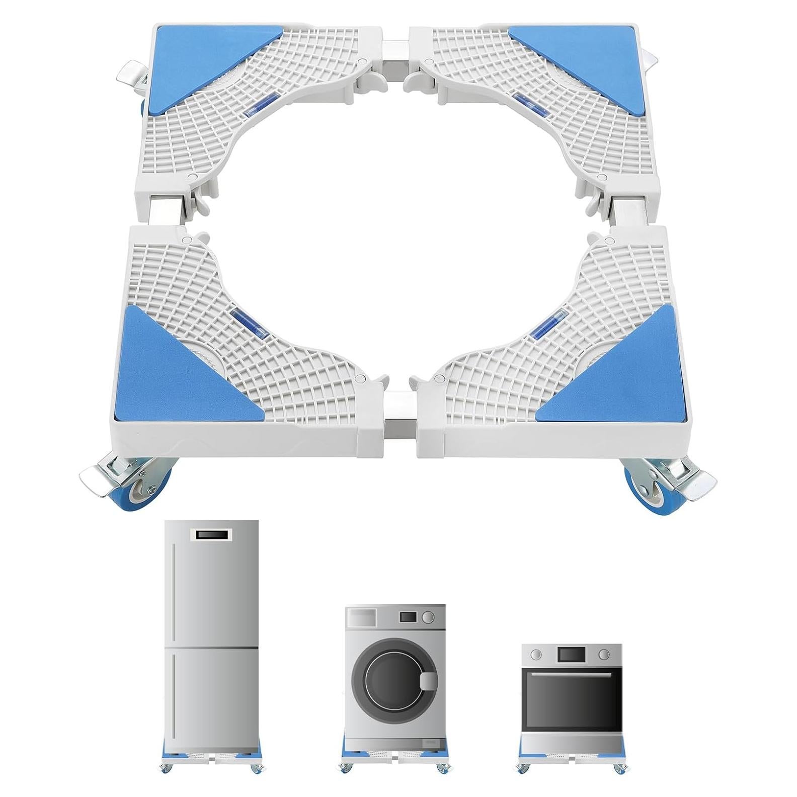 Base Rodante MAOPINER Ajustable para Lavadora y Refrigerador