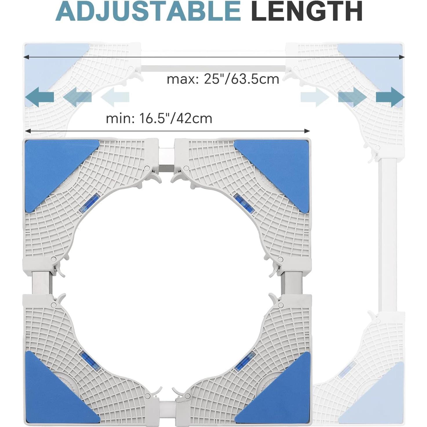 Base Rodante MAOPINER Ajustable para Lavadora y Refrigerador