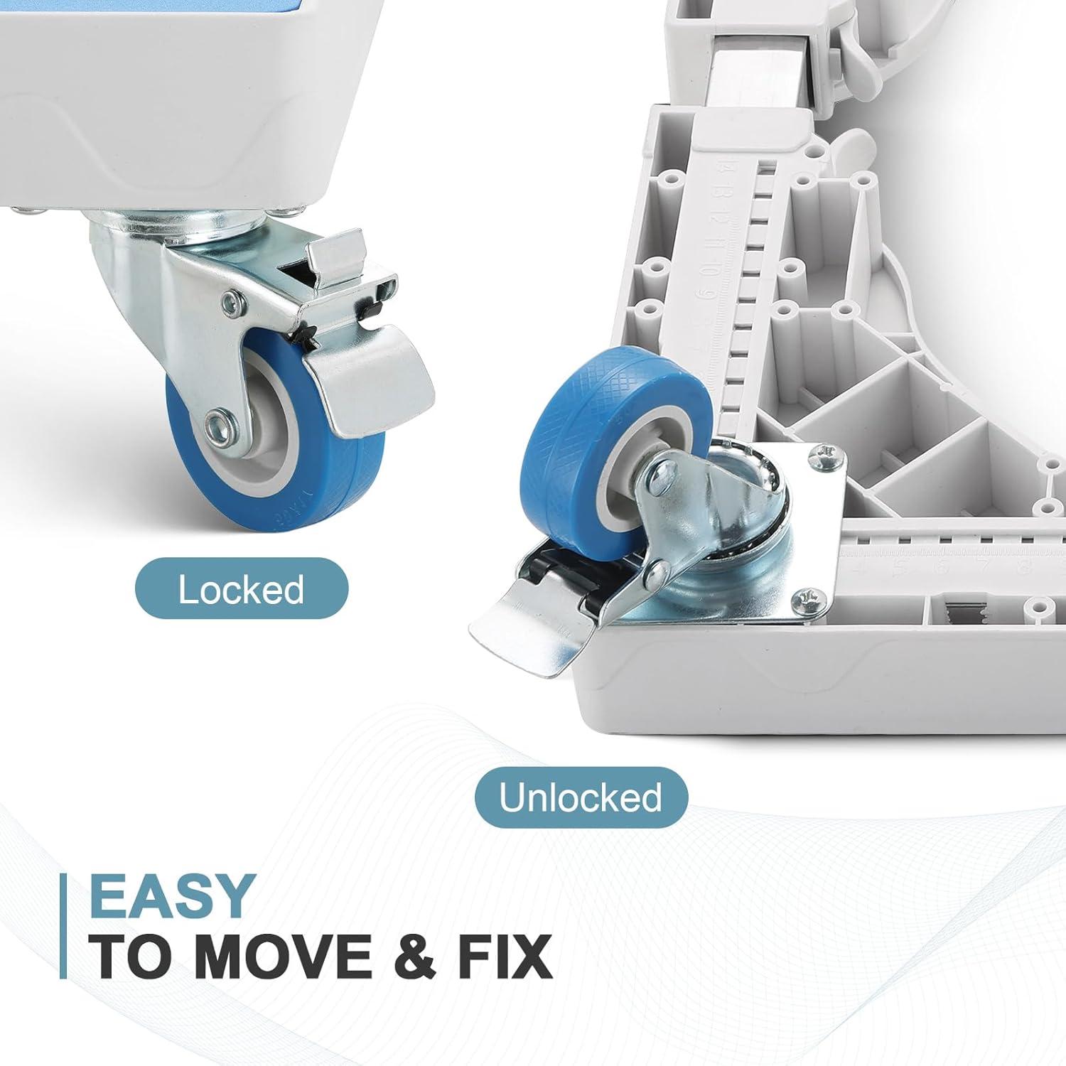 Base Rodante MAOPINER Ajustable para Lavadora y Refrigerador