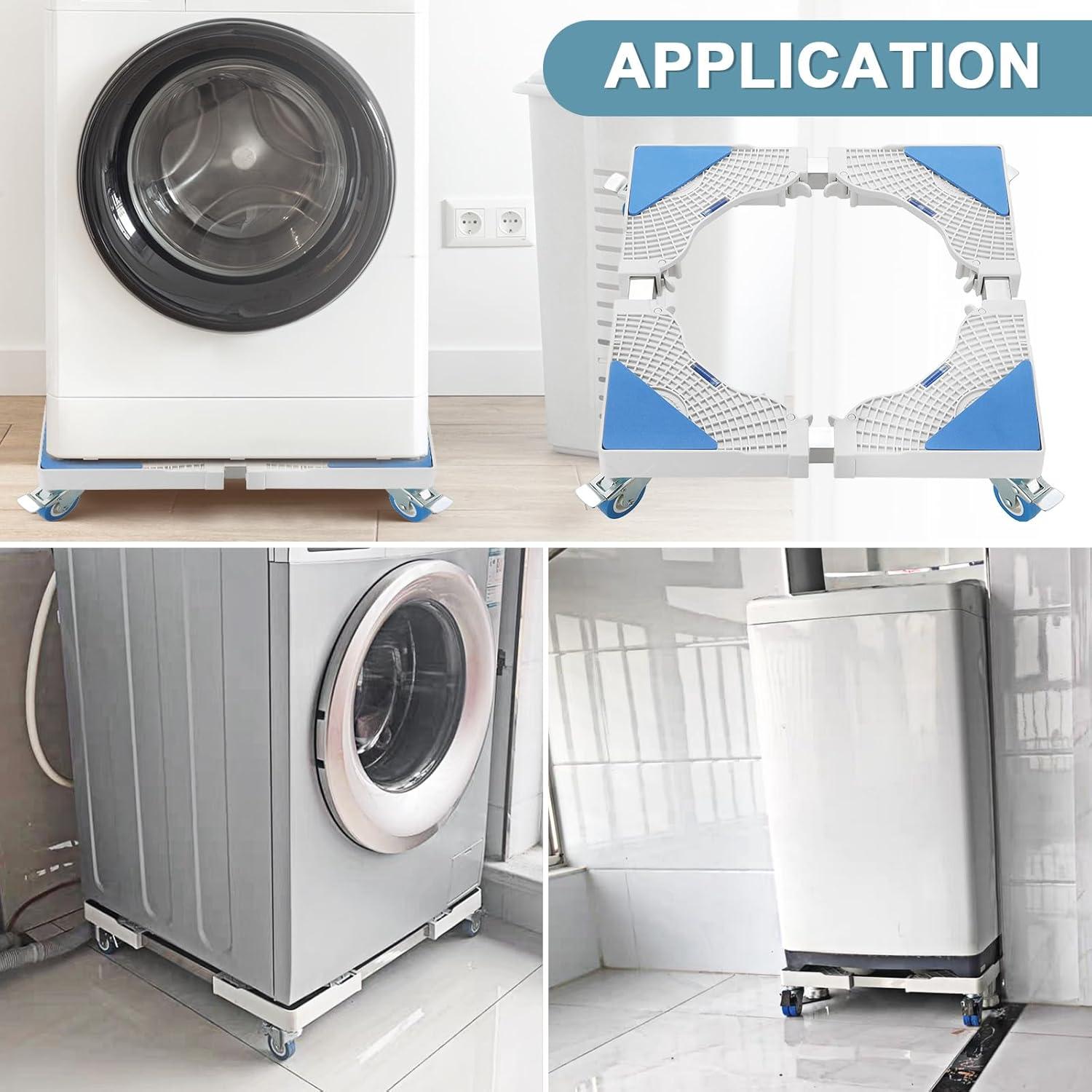 Base Rodante MAOPINER Ajustable para Lavadora y Refrigerador